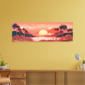 Sunset Paradise Canvas Afdruk (Insitu (Woonkamer))
