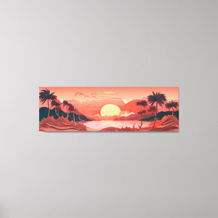 Sunset Paradise Canvas Afdruk