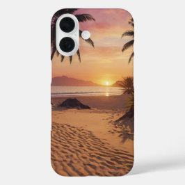 Sunset Paradise iPhone 16 Hoesje