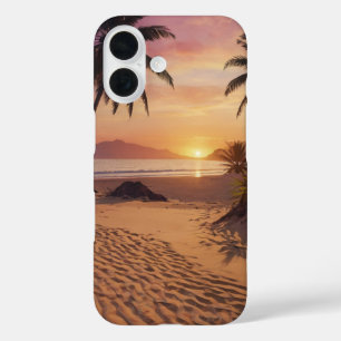 Sunset Paradise iPhone 16 Hoesje