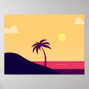 Sunset Paradise: een tropische ontsnapping Poster