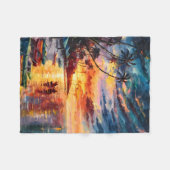 Sunset Paradise Glow Fleece Deken (Voorkant (Horizontaal))