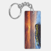 Sunset Paradise Island Beach Sleutelhanger (Voorkant Links)
