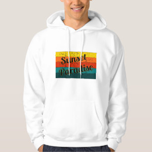 Sunset Paradise Mooie zonsondergang, kleurrijke Hoodie