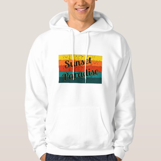 Sunset Paradise | Mooie zonsondergang, kleurrijke  Hoodie (Voorkant)