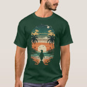 Sunset Paradise Penguin T-Shirt (Voorkant)