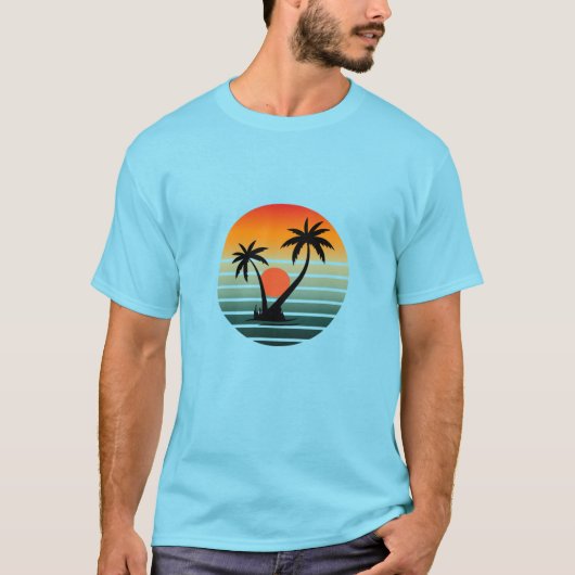 Sunset Paradise - Tropische Strandvibes T-shirt (Voorkant)