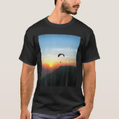 Sunset Paraglide Wanderlust Extreme Sport Art T-shirt (Voorkant)