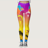 Sunset Paragliding Pixie-Leggings Leggings (Voorkant)
