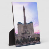 Sunset Paris Las Vegas Tour Eiffel Fake Fotoplaat (Zijkant)