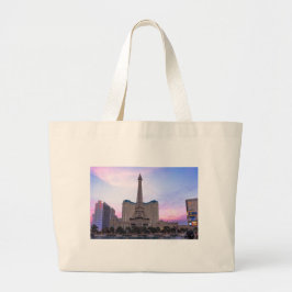 Sunset Paris Las Vegas Tour Eiffel Fake Grote Tote Bag