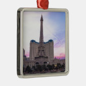 Sunset Paris Las Vegas Tour Eiffel Fake Metalen Ornament (Rechts)