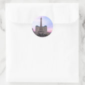 Sunset Paris Las Vegas Tour Eiffel Fake Ronde Sticker (Tas)