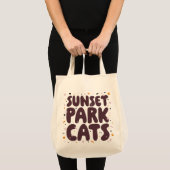 Sunset Park Cats canvas tas (Voorkant (product))