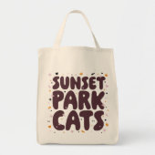 Sunset Park Cats canvas tas (Voorkant)
