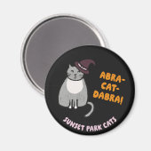 Sunset Park Cats Halloween Magnet Witch Ashes  (Voorkant / Achterkant)