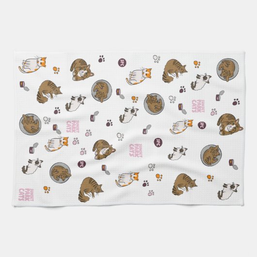Sunset Park Cats | Keukenhanddoek | Theedoek  (Horizontaal)
