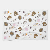 Sunset Park Cats | Kitchen Towel | Tea Towel  Theedoek (Horizontaal)