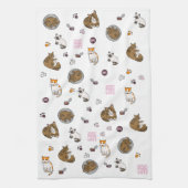 Sunset Park Cats | Kitchen Towel | Tea Towel  Theedoek (Verticaal)