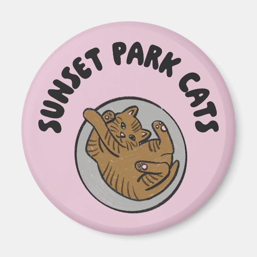 Sunset Park Cats | Magneet | Bobbin Rescue Kitten (Voorkant)