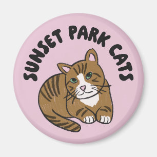 Sunset Park Cats Magneet Lenny Rescue Kat Cute