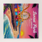 Sunset Park El Salvador Reizen  Retro Legpuzzel (Horizontaal)