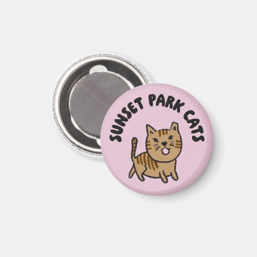 Sunset Park Katten magneet (Munchkin) (Voorkant / Achterkant)