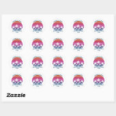 Sunset Party Custom Beach Cruise Family Reunion Ronde Sticker (Vel)