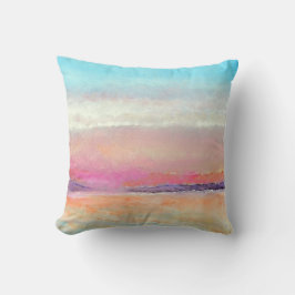 Sunset Pastel Beach Art Kussen