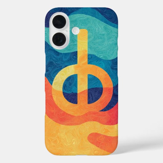 Sunset Peace Vibe Telefoonhoesje Case-Mate iPhone Case (Achterkant)