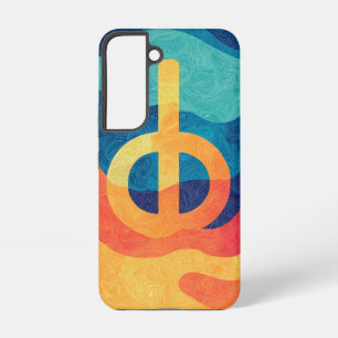 Sunset Peace Vibe Telefoonhoesje Samsung Galaxy Hoesje