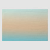 Sunset Peach Aqua Ombre Tissuepapier (Voorkant)