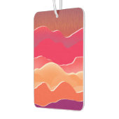 Sunset Peaks Modern Paper Collage Art Luchtverfrisser (Links)