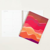 Sunset Peaks Modern Paper Collage Art Planner (Display)