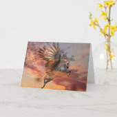 Sunset Pegasus Kaart 5" x 7" Std wht envelop incl (Gele Bloem)