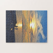 Sunset Peggy's Island Nova Scotia. Legpuzzel (Horizontaal)