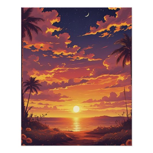 SUNSET PERFECT POSTER (Voorkant)