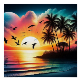 Sunset Perfect Poster