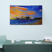 Sunset perfectie bij doho spandoek (Beurs)