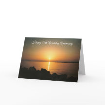 Sunset Personalized 50th Wedding Jubileum