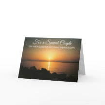 Sunset Personalized 60th Wedding Jubileum