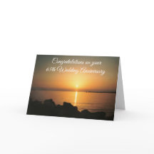 Sunset Personalized 65th Wedding Jubileum