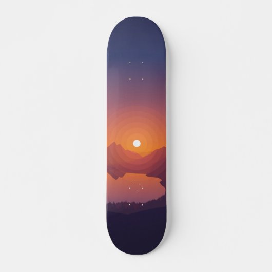 Sunset Persoonlijk Skateboard (Voorkant)