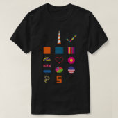 Sunset Pet Funny Synth Music Band 80s Pop Boys T-shirt (Design voorkant)