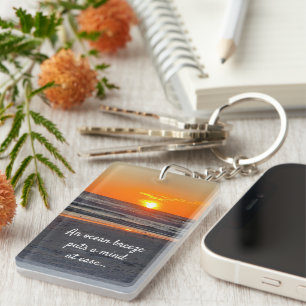 Sunset Photo Beach House Vacation Resort Rental Sleutelhanger