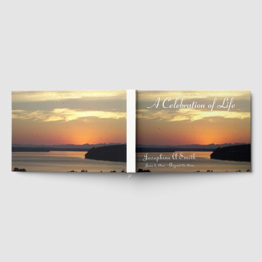 Sunset Photo Celebration of Life Memorial Service Gastenboek (Volledig)