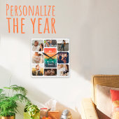 Sunset Photo Collage Mr and Mrs Custom Anniversary Vierkante Klok