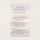 Sunset Photo Funeral Memorial Kaart (Achterkant)