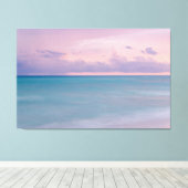 Sunset Photo Home Decor met Strandgolven Canvas Afdruk (Insitu (Houten vloer))