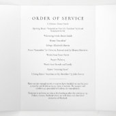 Sunset Photo Memorial Order of Service (6 pagina's Drieluik Uitnodiging (Binnenkant midden)